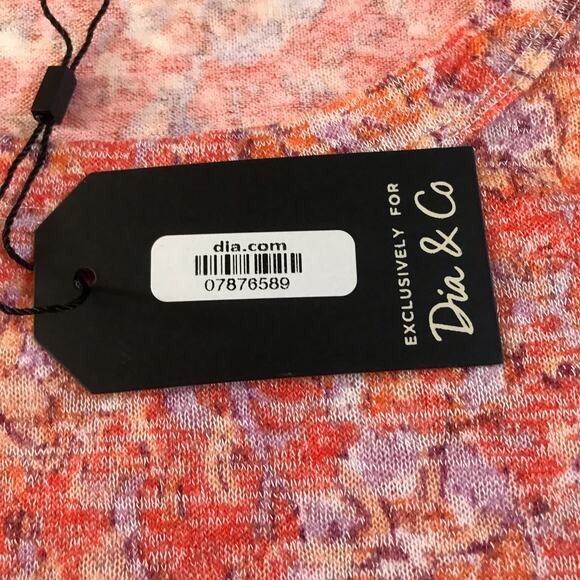 Dia & Co Subscription Box Cameo Appearance Sz 2X NWT Tie Front Blouse Top - Picture 4 of 8